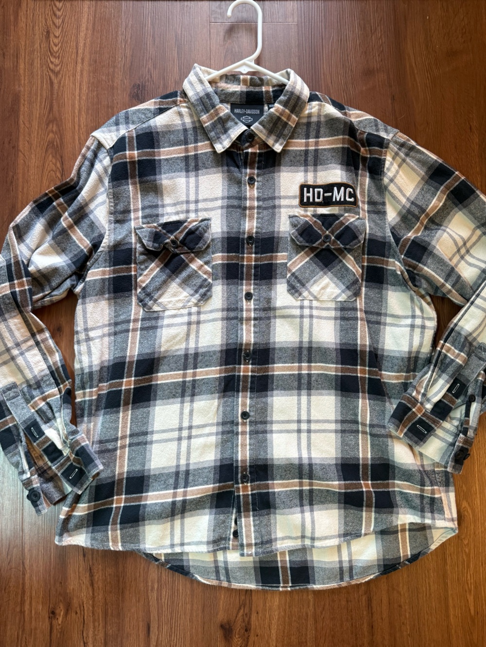 Harley Davidson Men’s XL Plaid Flannel Button Down